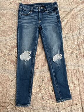 American Eagle Outfitters Next Level Stretch Jean Distressed